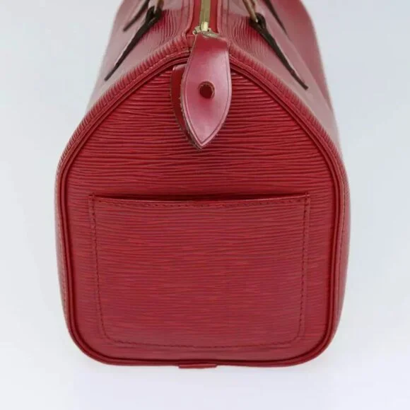 LOUIS VUITTON Epi Speedy 25 Hand Bag Castilian Red M43017 LV Auth 72223 Bags